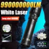 990000000LM High Power LED Flashlights Rechargeable Light Waterproof Torch Power Display Ultra Powerful Torch Lamp For Fishing